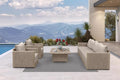 PURPLE LEAF Patio Furniture Set 7 Pieces Patio Seating Sofas Aluminum Furniture by PURPLELEAF