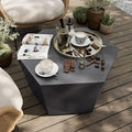 UPHA Outdoor Hexagon Coffee Table, Small Modern Minimalist Accent Tables by UPHA