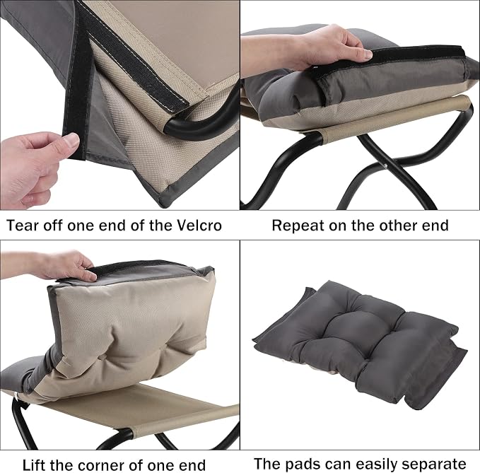 15" Foldable Foot Stool Ottoman - Image 8
