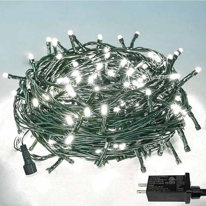 YIQU White 82FT 200 LED Christmas String Lights Outdoor/Indoor, Fairy String by PRODUCTS