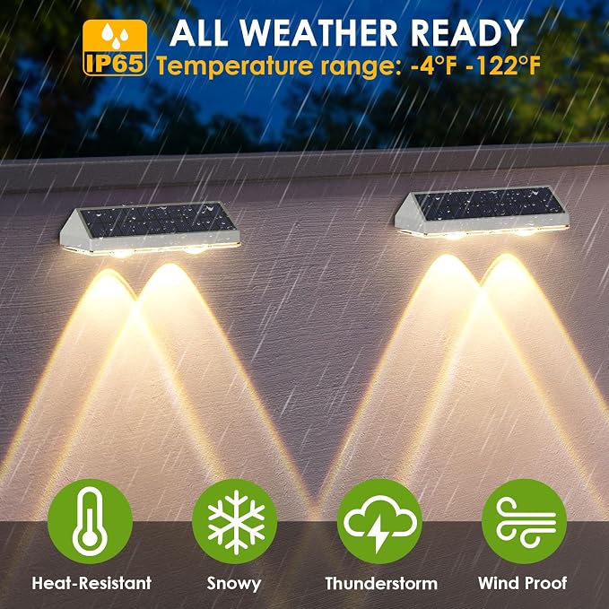 Solar Fence Lights Outdoor - Image 5