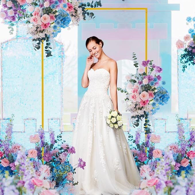 Wokceer Wedding Arch Backdrop Stand 6.6x4 FT Square Wedding Arches - Image 6