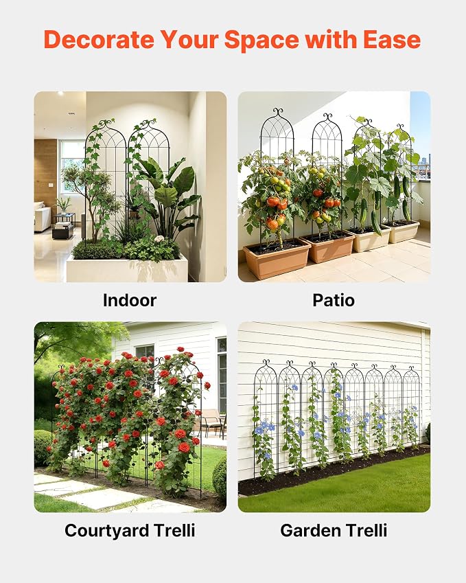 VEVOR 6 Packs Metal Garden Trellis - Image 6