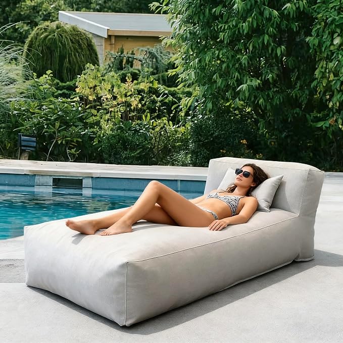 Outdoor Bean Bed Chair Sun Lounger, Outdoor Couch Sofa - Image 3