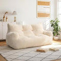 Pamapic 59" Bean Bag Chair, 2 Seat Loveseat Sofa, Ultra Soft Dutch Velvet by Pamapic