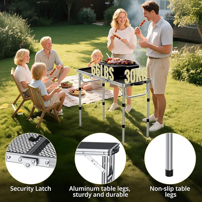 Anbte 3ft Folding Grill Table - Image 5