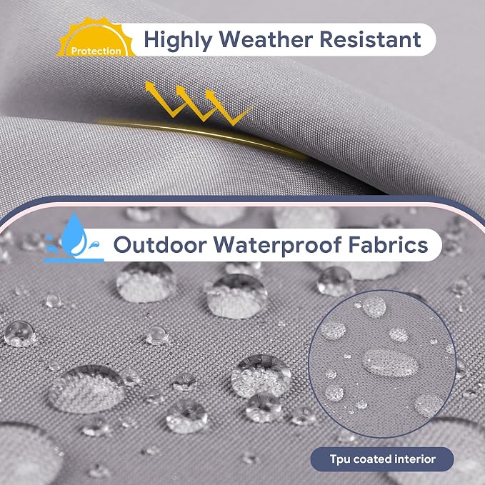 Lounge Chair Cushion Waterproof Chaise Lounge Cushions 72x21x3 Inch Non-Slip - Image 2