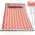 13 FT Tuscan Lattice Sienna/Taupe Quilted Hammock by Unknown