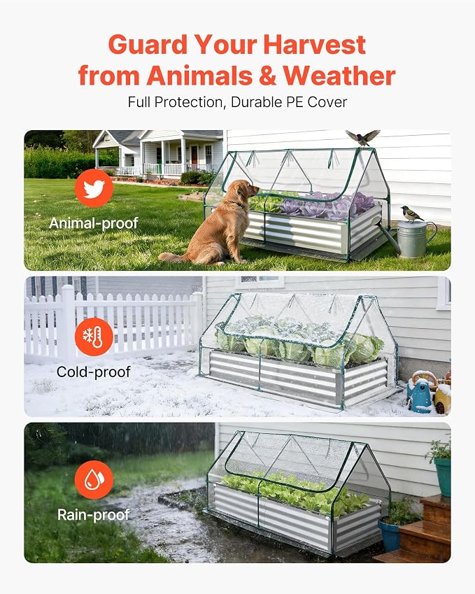 VEVOR 6x3x1FT Metal Raised Garden Bed - Image 3