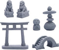 6 PCS Mini Zen Garden Accessories, Miniature Garden Bridge Foo Dogs Torii Gate by Sdeetesamjun
