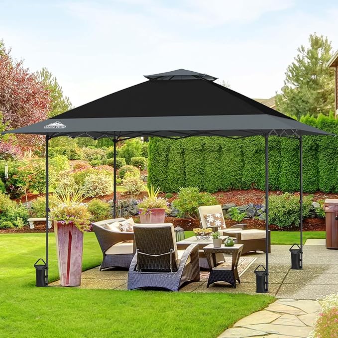 EAGLE PEAK 13x13 Straight Leg Pop Up Canopy Tent Instant Outdoor Canopy Easy - Image 5