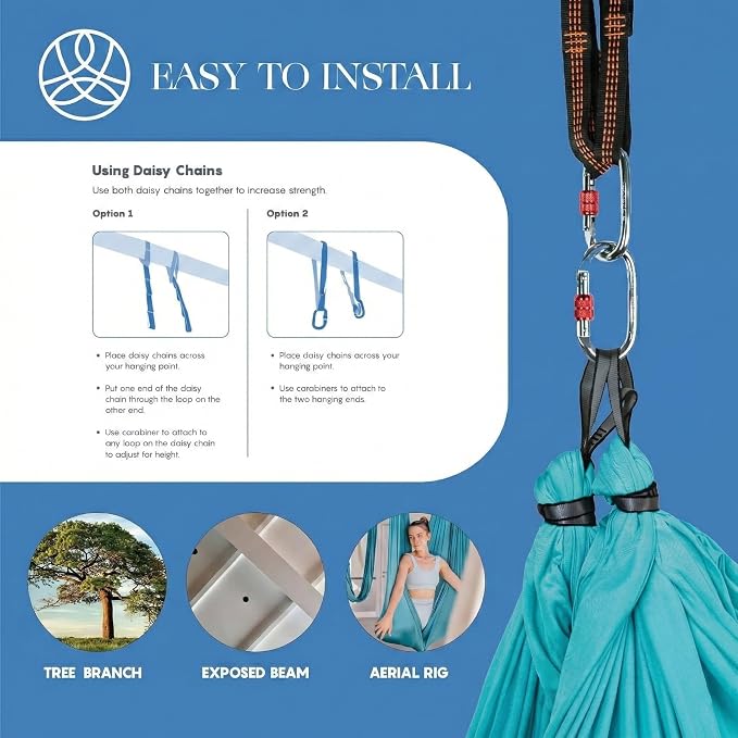 Aerial Silk Yoga Hammock & Swing - Image 5