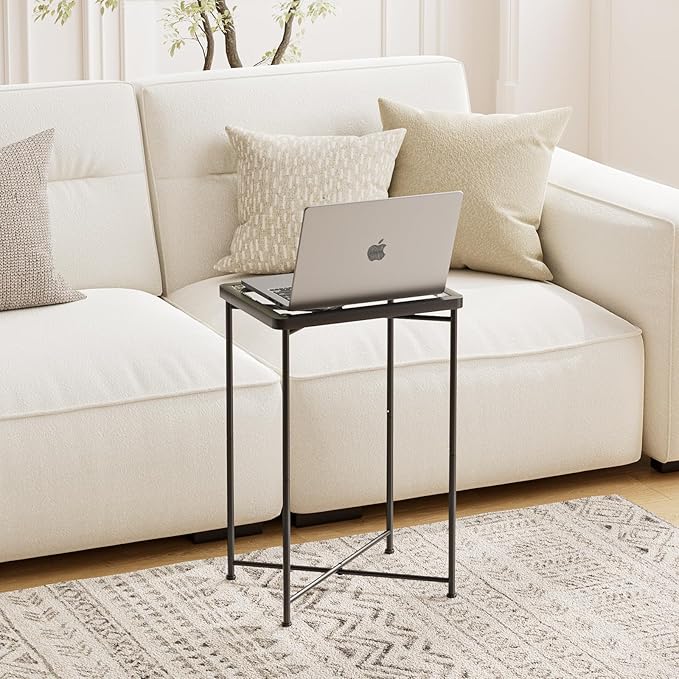 Garden 4 you Small Side Table, Glass End Table Set of 2, Mini Bedside Table - Image 7