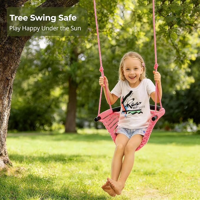 JKsmart Swing Seat for Kids Heavy Duty Rope Play Secure Children Swing Set - Image 3