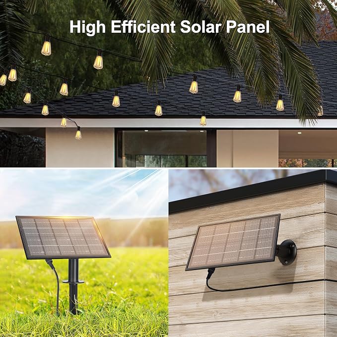 100FT Solar String Lights Outdoor Waterproof - Image 5