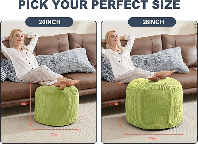 Pouf Ottoman Foot Stools Ottoman - Image 2