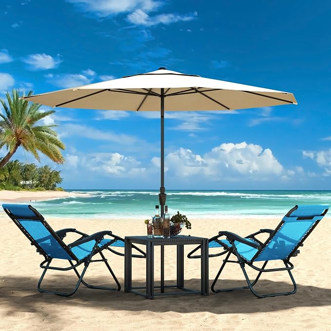 Yaheetech Zero Gravity Recliners Outdoor Adjustable Folding Reclining Lounge - Image 2