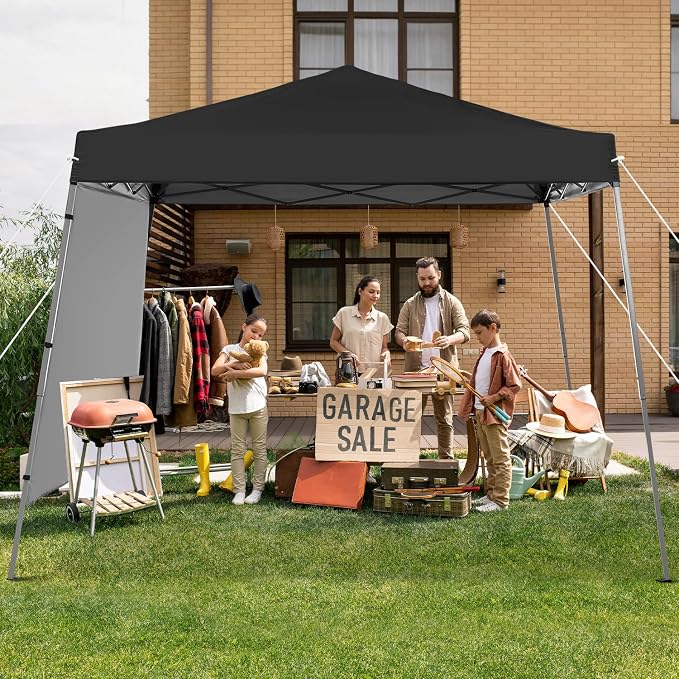 Canopy Tent, 10X10 FT Pop Up Canopy Outdoor Tent Slant Legs - Image 6