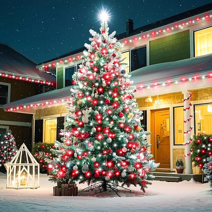 KNONEW 197FT 500 LED Christmas Lights Outdoor String Lights 8 Modes & Memory - Image 3