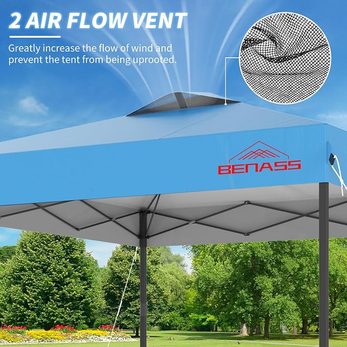 10x10 Pop Up Canopy, Easy Up Canopy Tent, Heavy Duty Tents - Image 3
