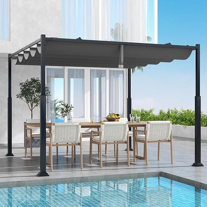 Tangkula 10x10Ft Pergola, Patio Pergola by TANGKULA
