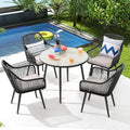 Patiorama 5-Piece Patio Dining Set, Outdoor Dining Table Chair Set, All-Weather by Patiorama