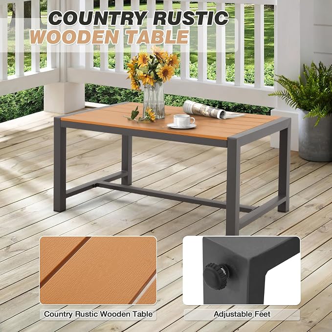 EROMMY 4 Pieces Outdoor Patio Furniture Set - Image 4