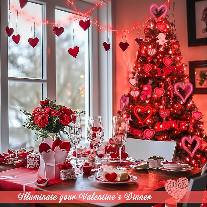 JMEXSUSS 150 LED Red Christmas Lights Indoor Outdoor Waterproof, Connectable 59 - Image 2
