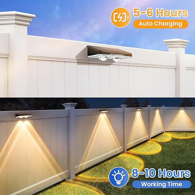 Solar Fence Lights Outdoor 8 Pack - Image 5