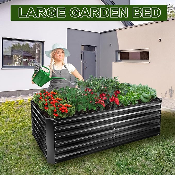 EDOSTORY Metal Raised Bed Garden Bed Kit, Large Metal Raised Garden Beds - Image 7