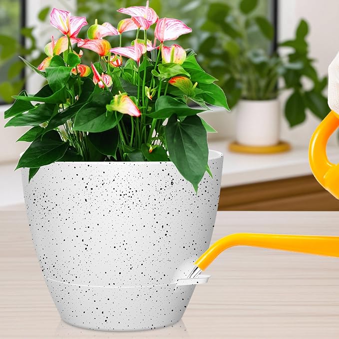 12 Inch Large Self Watering Pots, Flower Pots - Image 7
