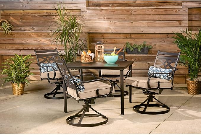 Hanover Montclair 5-Piece Patio Dining Set - Image 3