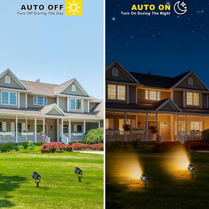 Landscape Spot Lights Outdoor, Dusk to Dawn Outdoor Lighting - Image 2