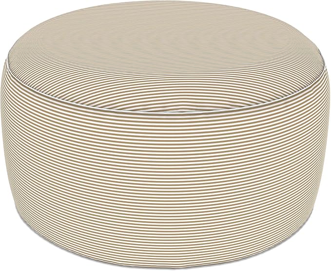 LVTXIII Indoor/Outdoor Extra Large Inflatable Ottoman Pouf D31 x H14 Inch by LVTXIII