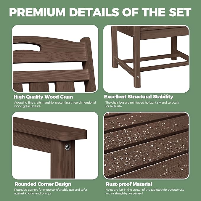 5-Piece Outdoor Dining Furniture Set - Image 6