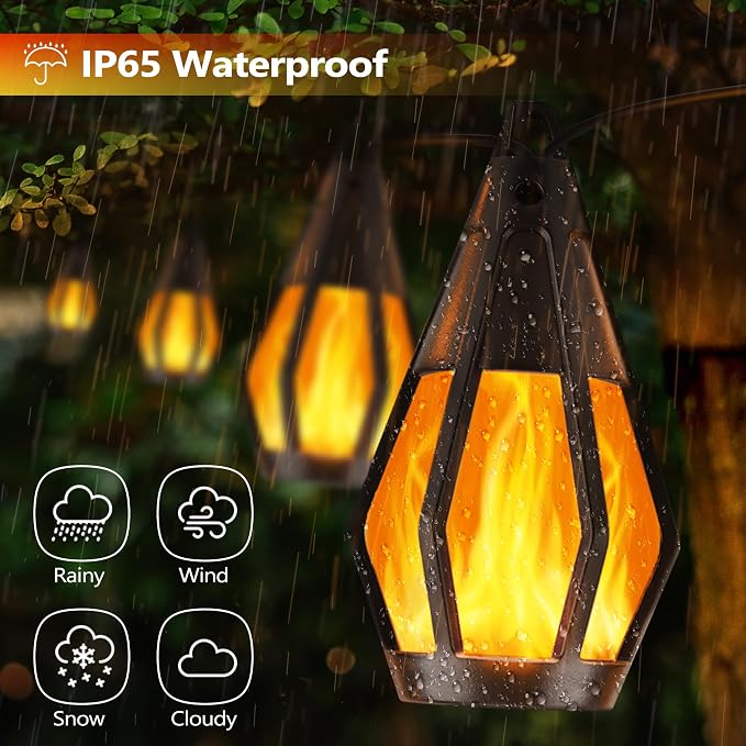 Solar String Lights for Outside, 33Ft Solar Patio Light - Image 7