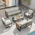 CHITA Outdoor Furniture Set 5 Piece, 7-Seats Patio Conversation Set by CHITALIVING