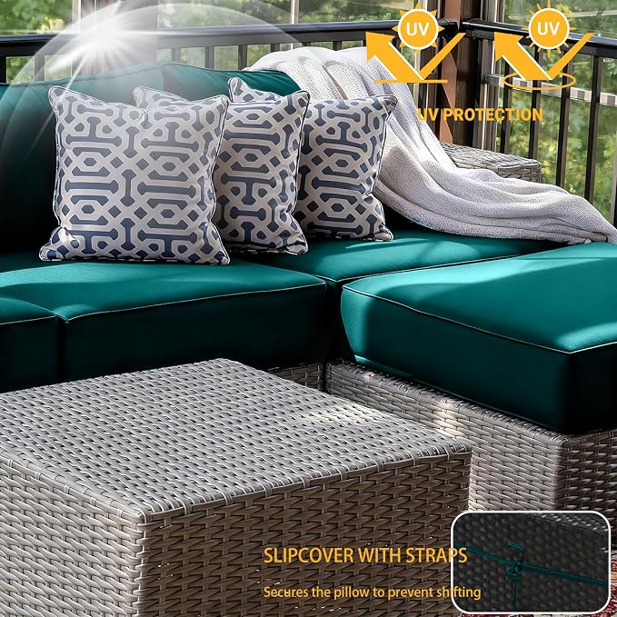 Outdoor Cushions Covers for Patio Furniture, Patio Cushion Covers Replacement - Image 5