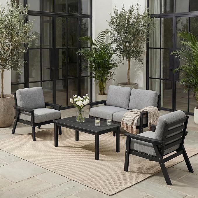 Patio Furniture Set, HDPE Outdoor Sofa Set by YourPerfectOutdoorEscape