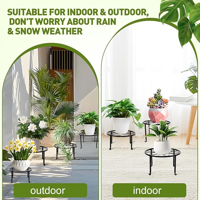 ESRICH 10Pack Plant Stand, Metal Plant Stands - Image 5