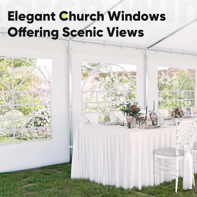 Quictent 10x30 Party Tent Heavy Duty Outdoor Canopy Tent Carport Wedding Event - Image 5