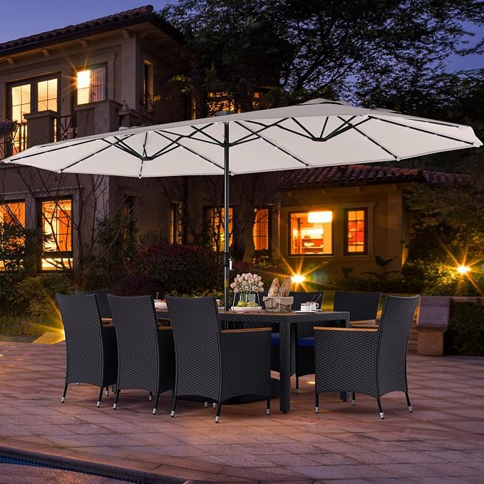 Tangkula 11 Pieces Patio Dining Set - Image 4