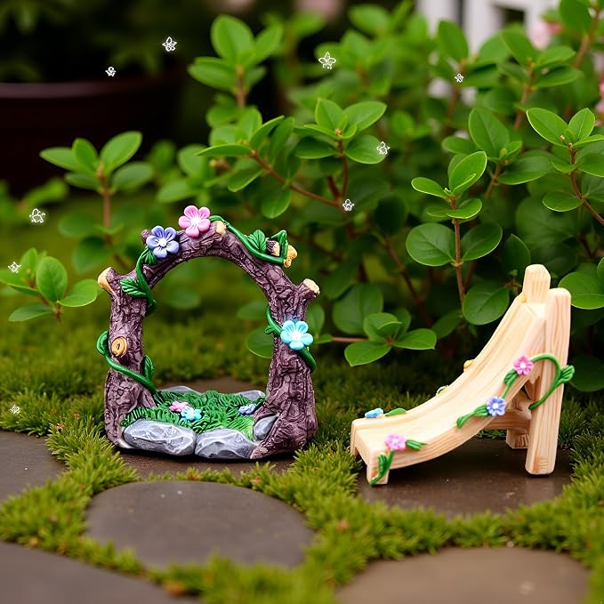 Kai Dream Miniature Fairy Garden Accessories Set, 2 Piece Resin Decorative - Image 6