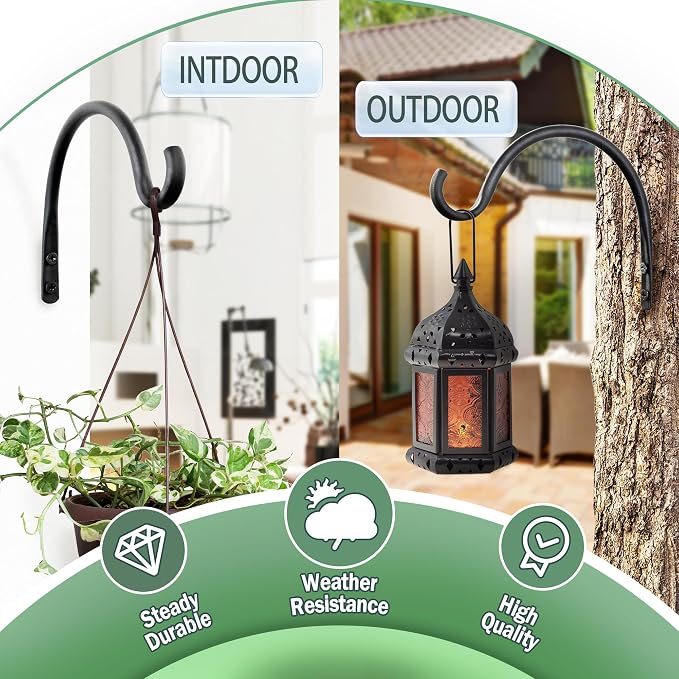 Qiang Ni Hanging Plant Bracket Hooks: 5.5 Inch Wall Plant Hook Planters and - Image 8