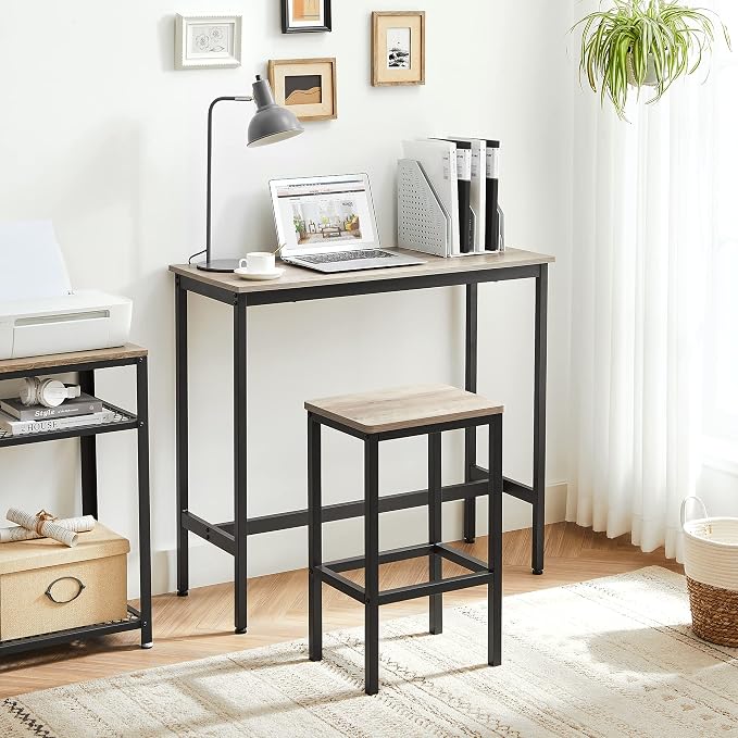 VASAGLE Bar Stools, Kitchen Breakfast Bar Stools - Image 5