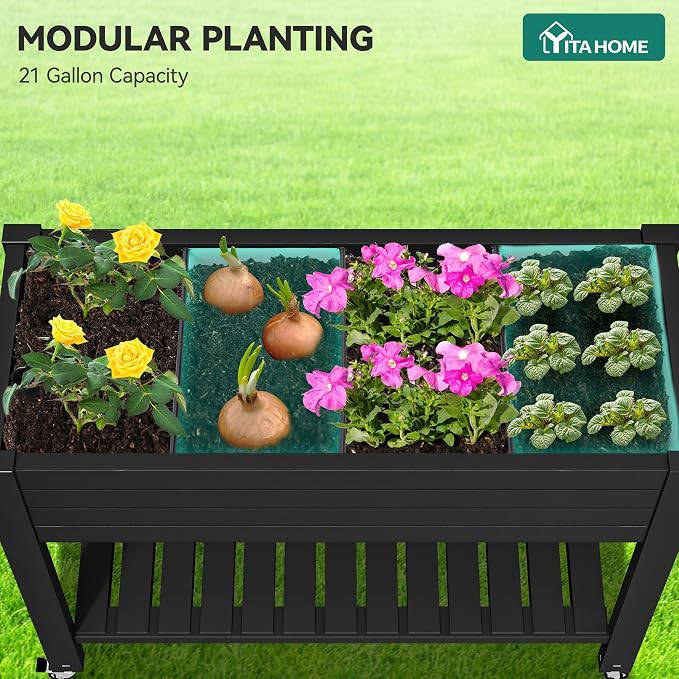 YITAHOME 3.6x1.5x2.8 FT Elevated Garden Bed Kit - Image 5