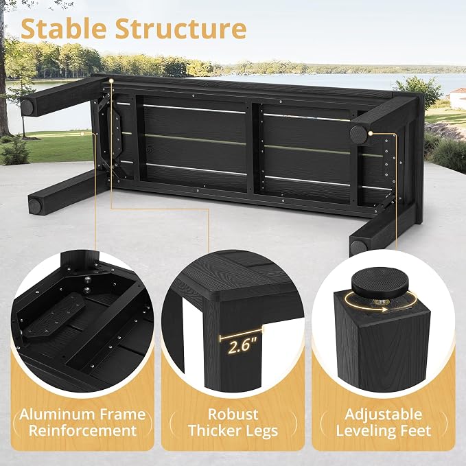 LUE BONA HDPS Outdoor Bench - Image 4