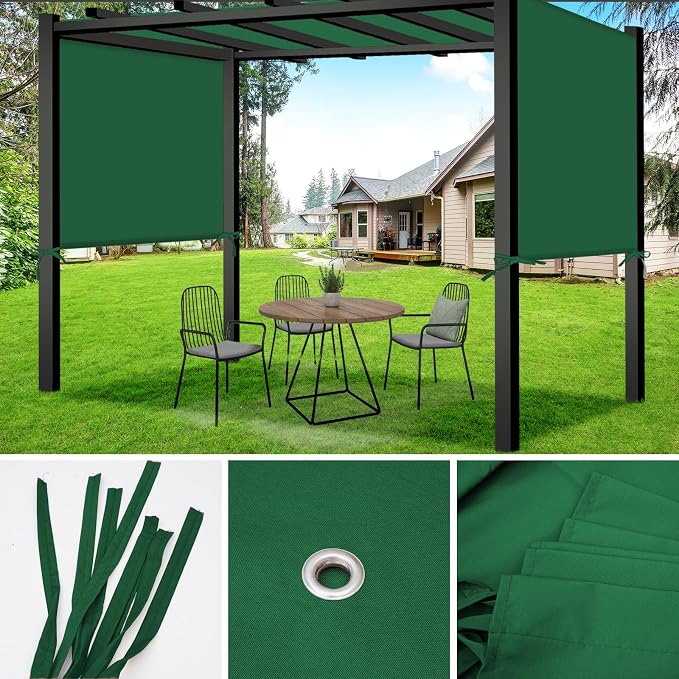 17x6.8 Ft Universal Pergola Replacement Canopy, Outdoor Canopy Shade Cover - Image 3
