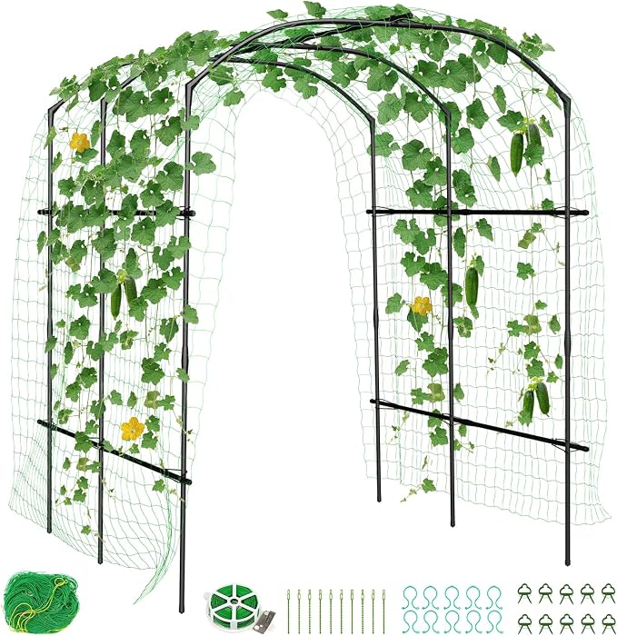 SUNYRISY Garden Arch Trellis, Metal Core Trellis - Image 8