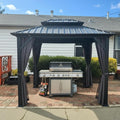 PURPLE LEAF 8' X 10' Permanent Hardtop Gazebo by PURPLELEAF